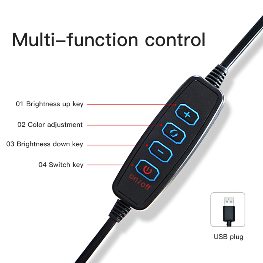 رنج لايت جيماري (Jmary) موديل FM-536A مقاس 14 إنش - إضاءة LED احترافية، تحكم بالسطوع والألوان، مع حامل موبايل وحقيبة حمل رنج لايت جيماري (Jmary) موديل FM-536A مقاس 14 إنش - إضاءة LED احترافية، تحكم بالسطوع والألوان، مع حامل موبايل وحقيبة حمل