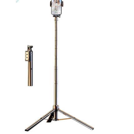 Rtako ZP220 2.1m Ultra-Wide Angle Selfie Stick & Tripod - Extra Tall Aluminum Body with Detachable Bluetooth Remote