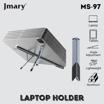 حامل ترايبود للموبايل جيماري (Jmary) موديل MS-97 - دوران 360 درجة، قاعدة ثابتة وتصميم مدمج للتصوير المكتبي والبث المباشر