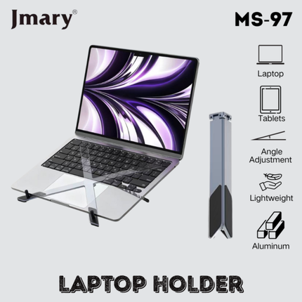 حامل ترايبود للموبايل جيماري (Jmary) موديل MS-97 - دوران 360 درجة، قاعدة ثابتة وتصميم مدمج للتصوير المكتبي والبث المباشر