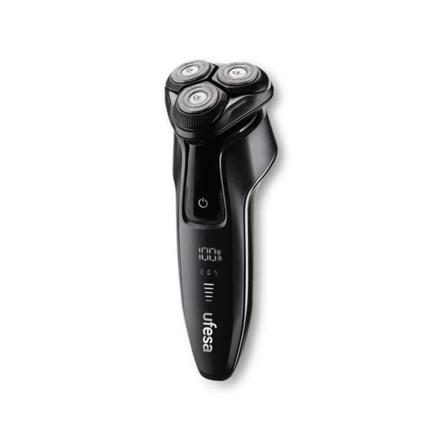 Ufesa Final Cut Cordless Rotary Shaver - Rechargeable Electric Shaver, Smooth & Precise Shave with Ergonomic Facial Contour Design
