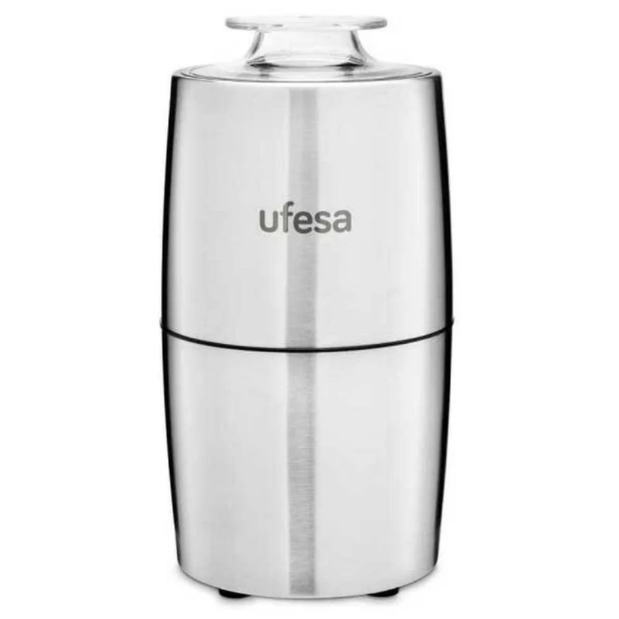 مطحنة قهوة يوفيسا (Ufesa) موديل MC0470 - بقدرة 200 واط، شفرات من الستانلس ستيل، طحن فائق الدقة، وتصميم مدمج وعصري مطحنة قهوة يوفيسا (Ufesa) موديل MC0470 - بقدرة 200 واط، شفرات من الستانلس ستيل، طحن فائق الدقة، وتصميم مدمج وعصري