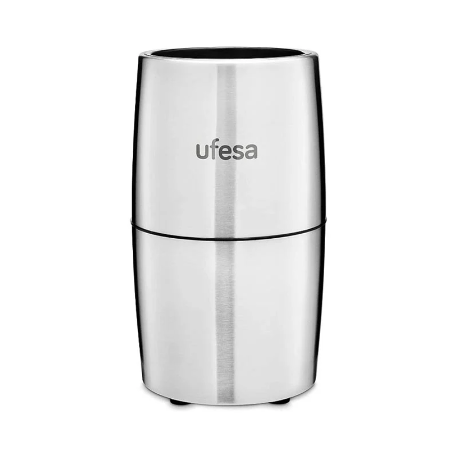 مطحنة قهوة يوفيسا (Ufesa) موديل MC0470 - بقدرة 200 واط، شفرات من الستانلس ستيل، طحن فائق الدقة، وتصميم مدمج وعصري مطحنة قهوة يوفيسا (Ufesa) موديل MC0470 - بقدرة 200 واط، شفرات من الستانلس ستيل، طحن فائق الدقة، وتصميم مدمج وعصري