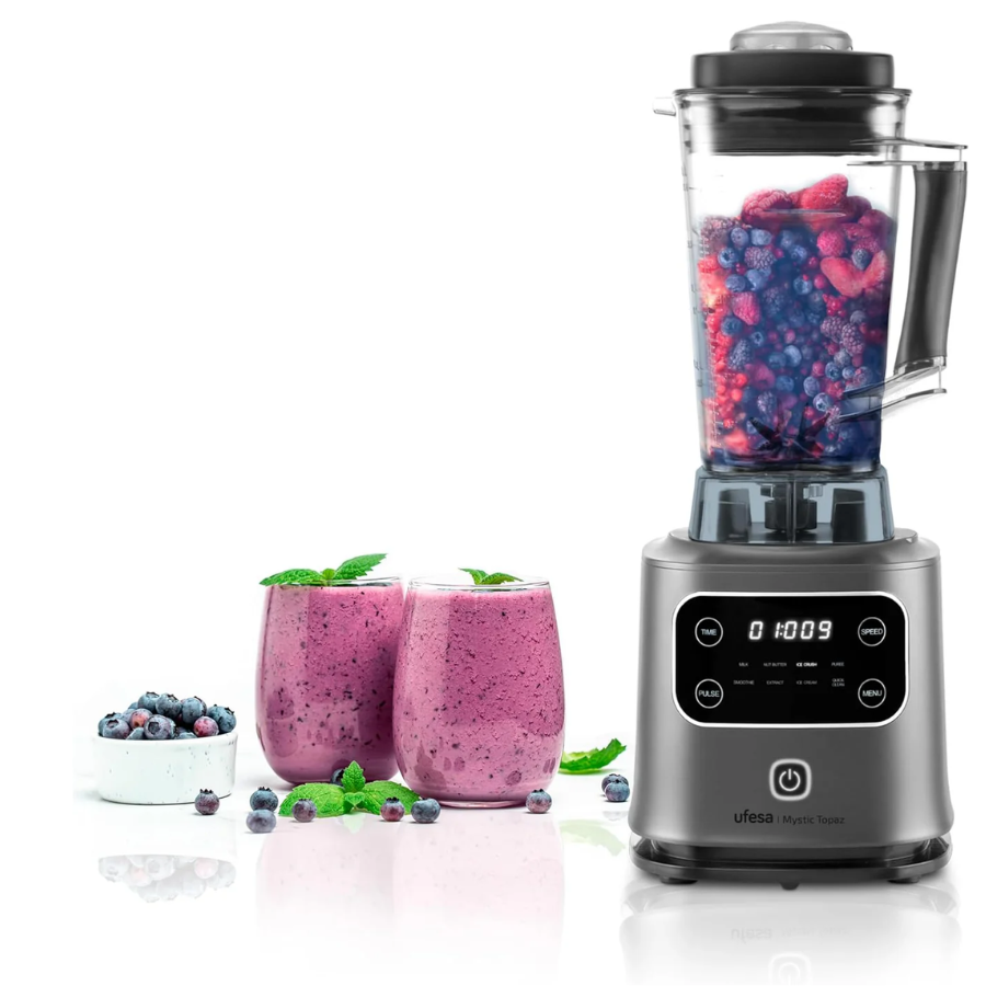 Ufesa Mystic Topaz Stand Blender - 2000W High Power, 6 Stainless Steel Blades, 2L Capacity & Digital Touch Control Panel Ufesa Mystic Topaz Stand Blender - 2000W High Power, 6 Stainless Steel Blades, 2L Capacity & Digital Touch Control Panel
