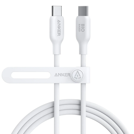 Anker 544 USB-C to USB-C Cable (Bio-Based) - 6ft (1.8m), 140W Fast Charging, Eco-Friendly & Ultra-Durable - Black
