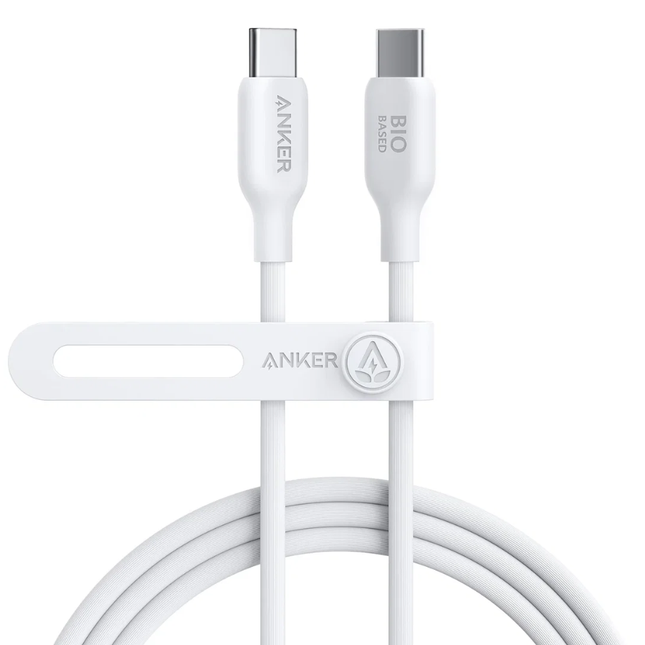 Anker 544 USB-C to USB-C Cable (Bio-Based) - 6ft (1.8m), 140W Fast Charging, Eco-Friendly & Ultra-Durable - Black
