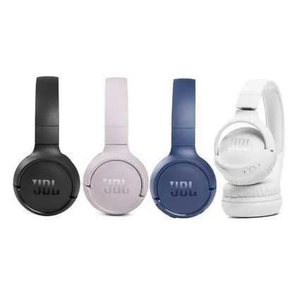 JBL Tune 510BT Wireless On-Ear Headphones - Pure Bass Sound, 40H Battery Life, Fast Charging & Foldable Design - Black