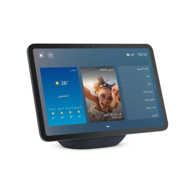 أمازون إيكو شو 11 (Amazon Echo Show 11) - شاشة ذكية عالية الدقة مقاس 10.1 بوصة مع ميزة الدوران التلقائي، كاميرا 13 ميجابكسل، ومساعد أليكسا (Alexa) الذكي