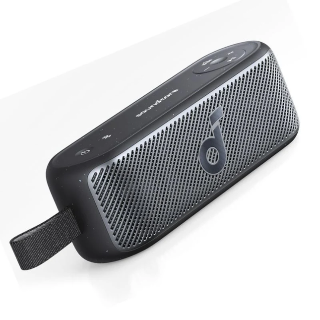 سبيكر أنكر ساوند كور (Anker Soundcore) موشن 100 المحمول - صوت عالي الدقة (Hi-Res)، تقنية BassUp، ومقاومة كاملة للماء IPX7