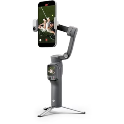 مانع الاهتزاز المغناطيسي دي جي آي (DJI) أوزمو موبايل 8 بي (Osmo Mobile 8P) للهواتف الذكية - تثبيت ثلاثي المحاور، تقنية التتبع الذكي، وعصا تمديد مدمجة