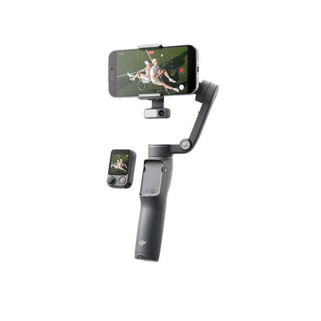 مانع الاهتزاز المغناطيسي دي جي آي (DJI) أوزمو موبايل 8 بي (Osmo Mobile 8P) للهواتف الذكية - تثبيت ثلاثي المحاور، تقنية التتبع الذكي، وعصا تمديد مدمجة
