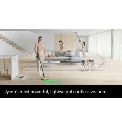 مكنسة دايسون (Dyson) V12 ديتكت سليم (Detect Slim) اللاسلكية - تقنية الكشف بالليزر، قوة شفط جبارة، وشاشة LCD ذكية تفاعلية