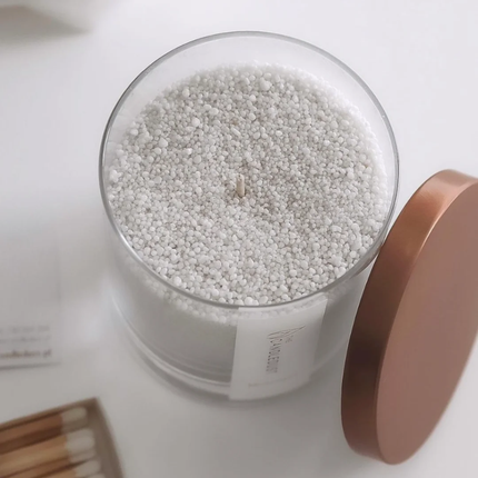 The Candledust Scented Pearled Candle (160g) - Eco-Friendly Natural Vegetable Wax Granules with Wicks, Reusable & Re-shaper Layout