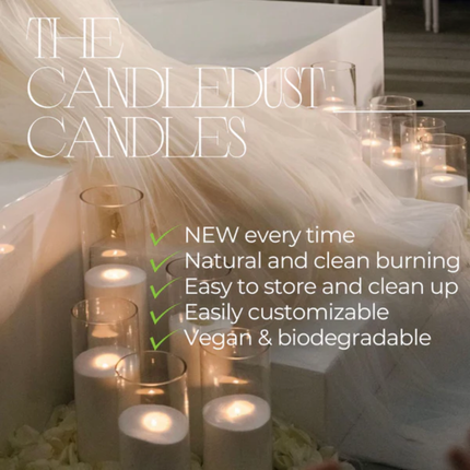 The Candledust Scented Sand Candle (330g) - Eco-Friendly Natural Vegetable Wax Granules with Wicks, Reusable & Customizable Sand Wax