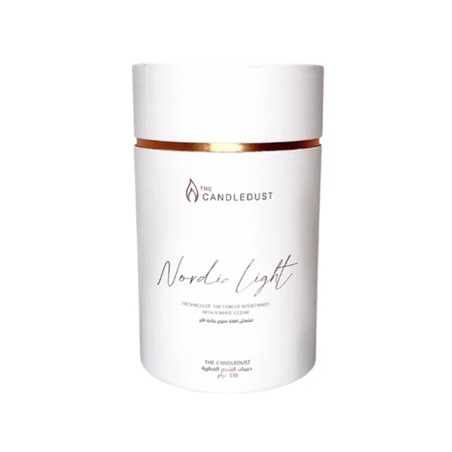 شمعة الغبار الرملي المعطرة ذا كاندل دست (The Candledust) - شمع نباتي طبيعي 330 غرام مع فتائل، صديقة للبيئة وقابلة لإعادة التشكيل والاستخدام