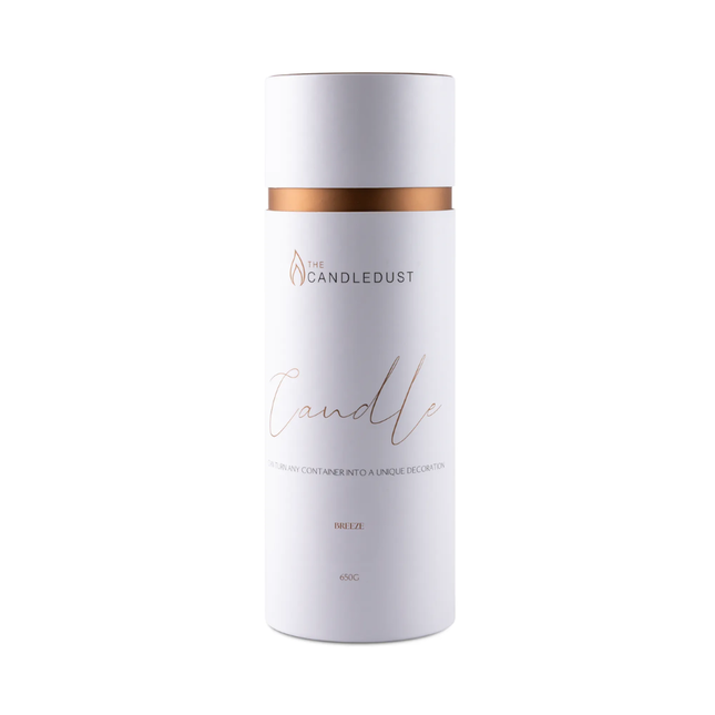 شمعة الغبار الرملي المعطرة ذا كاندل دست (The Candledust) - شمع نباتي طبيعي بحجم كبير جداً 650 غرام مع فتائل، صديقة للبيئة وقابلة لإعادة التشكيل والاستخدام