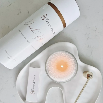 The Candledust Scented Sand Candle (650g) - Eco-Friendly Extra Large Natural Vegetable Wax Granules with Wicks, Reusable Customizable Sand Wax