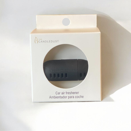 The Candledust Car Diffuser - Premium Long-Lasting Hanging Car Air Freshener, Minimalist Glass Bottle with Natural Wooden Cap