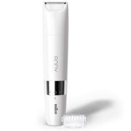 Braun Body Mini Trimmer BS1000 - Wet & Dry Female Body Hair Trimmer with Trimming Comb, Premium Compact Design - White