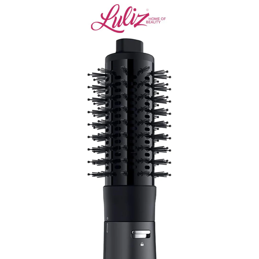 مصفف ومجفف الشعر براون ساتين هير (Braun Satin Hair Airstyler AS4.3) قوة غنية مع 3 ملحقات احترافية لتكثيف وتمويج الشعر - لون أسود