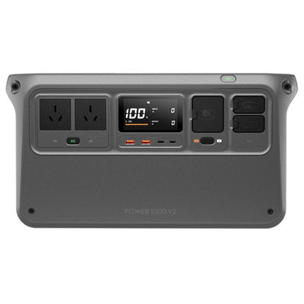 DJI Power 1000 V2 Portable Power Station - Upgraded 1024Wh / 2600W Solar Generator with LiFePO4 Battery, 56-Min Full Recharging, 26dB Ultra-Quiet Performance & Dual 140W USB-C PD - Black