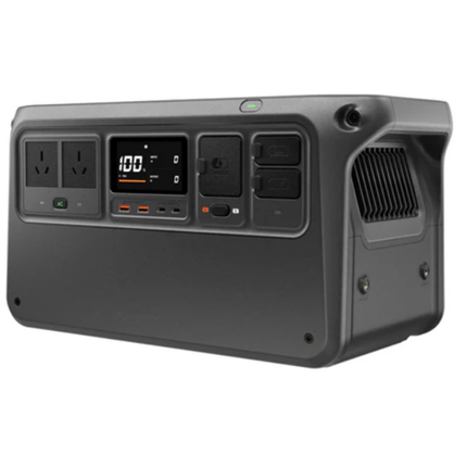 DJI Power 1000 V2 Portable Power Station - Upgraded 1024Wh / 2600W Solar Generator with LiFePO4 Battery, 56-Min Full Recharging, 26dB Ultra-Quiet Performance & Dual 140W USB-C PD - Black