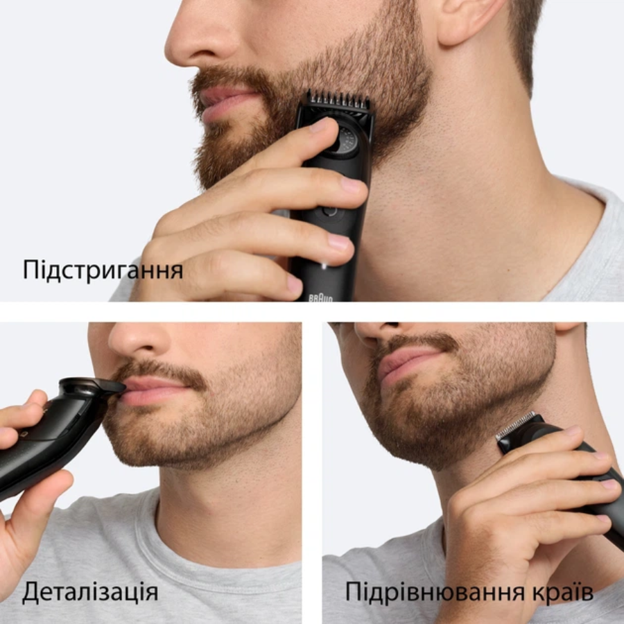 ماكينة تشذيب اللحية وتصفيفها براون الفئة الخامسة (Braun Beard Trimmer BT5520) للاستخدام الجاف والرطب مع 39 إعداداً للطول - مع شفرة حلاقة جيليت وقاعدة شحن ماكينة تشذيب اللحية وتصفيفها براون الفئة الخامسة (Braun Beard Trimmer BT5520) للاستخدام الجاف والرطب مع 39 إعداداً للطول - مع شفرة حلاقة جيليت وقاعدة شحن