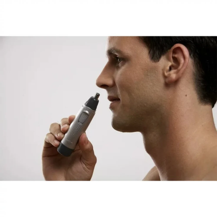 Braun Nose & Ear Trimmer EN10 - High-Precision Cordless Facial Hair Trimmer with Fully Washable Waterproof Head