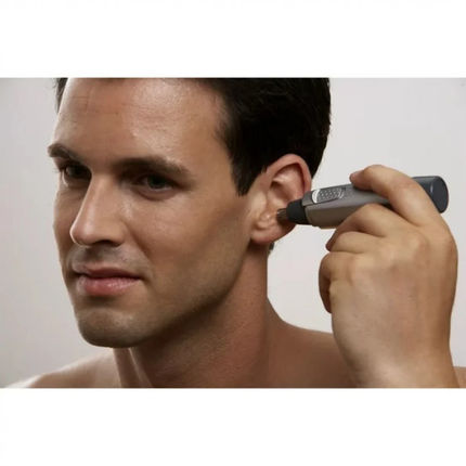 Braun Nose & Ear Trimmer EN10 - High-Precision Cordless Facial Hair Trimmer with Fully Washable Waterproof Head