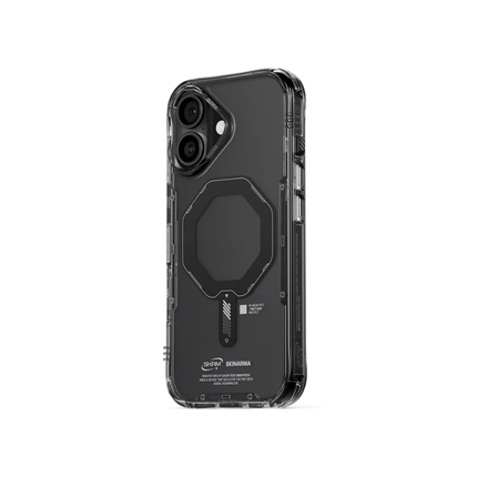 SkinArma Saido Case for iPhone 17 Protective Clear Shell with Magnetic Wireless Charging Support