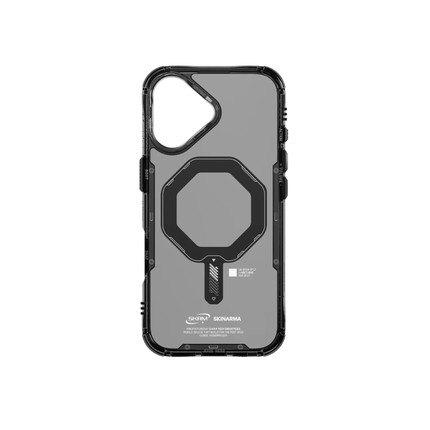 SkinArma Saido Case for iPhone 17 Protective Clear Shell with Magnetic Wireless Charging Support