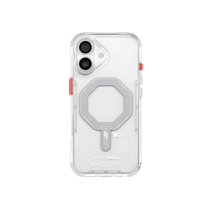 SkinArma Saido Case for iPhone 17 Protective Clear Shell with Magnetic Wireless Charging Support