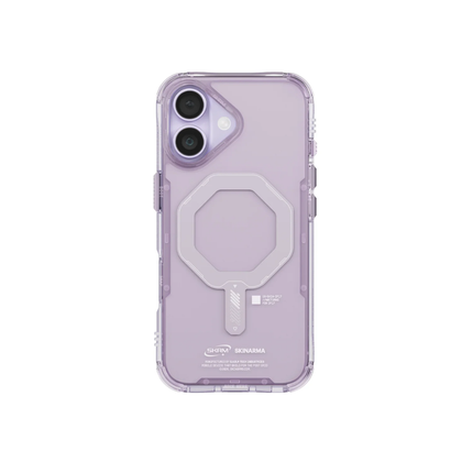 SkinArma Saido Case for iPhone 17 Protective Clear Shell with Magnetic Wireless Charging Support
