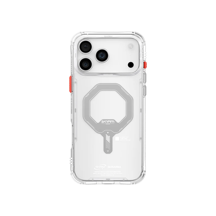SkinArma Saido Case for iPhone 17 Pro Protective Clear Shell with Magnetic Wireless Charging Support
