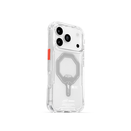 SkinArma Saido Case for iPhone 17 Pro Protective Clear Shell with Magnetic Wireless Charging Support