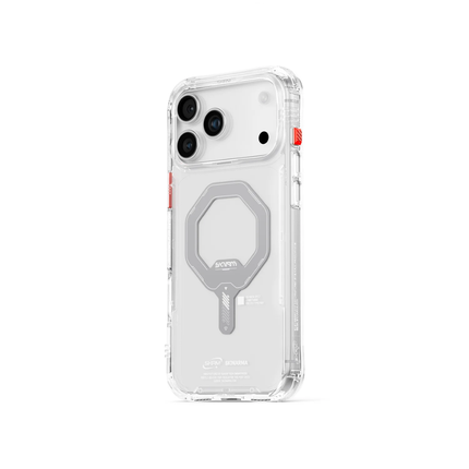 SkinArma Saido Case for iPhone 17 Pro Protective Clear Shell with Magnetic Wireless Charging Support