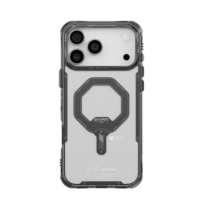 SkinArma Saido Case for iPhone 17 Pro Protective Clear Shell with Magnetic Wireless Charging Support