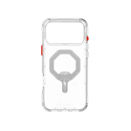 SkinArma Saido Case for iPhone 17 Pro Max Protective Clear Shell with Magnetic Wireless Charging Support