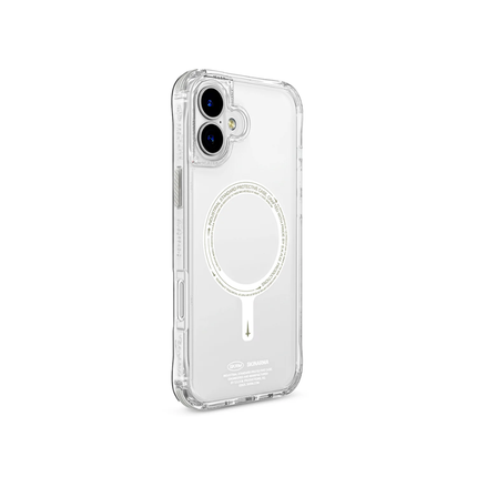 SkinArma Saido Niteglow Case for iPhone 16 Protective Clear Armor Shell with Glow in the Dark Features and Magnetic Support
