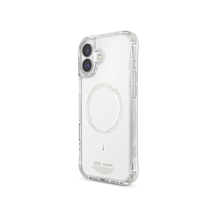 SkinArma Saido Niteglow Case for iPhone 16 Protective Clear Armor Shell with Glow in the Dark Features and Magnetic Support