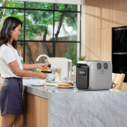 EcoFlow DELTA 3 Portable Power Station High Output Solar Generator with Ultra Fast Recharging and Multiple Outlets