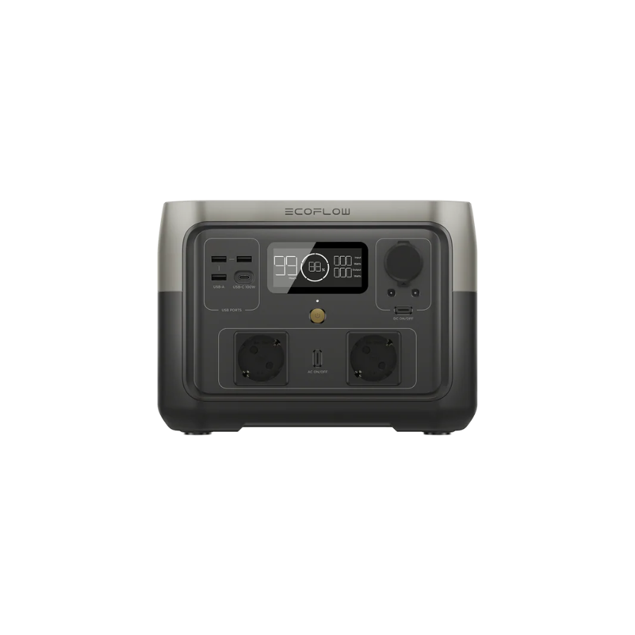 EcoFlow RIVER 2 Max Portable Power Station 512Wh Solar Generator with 60-Min Fast Recharging and 1000W X-Boost Output