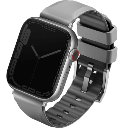 Uniq Linus AiroSoft Silicone Waterproof Sports Strap for Apple Watch 49mm 45mm 44mm 42mm with Secure Locking System