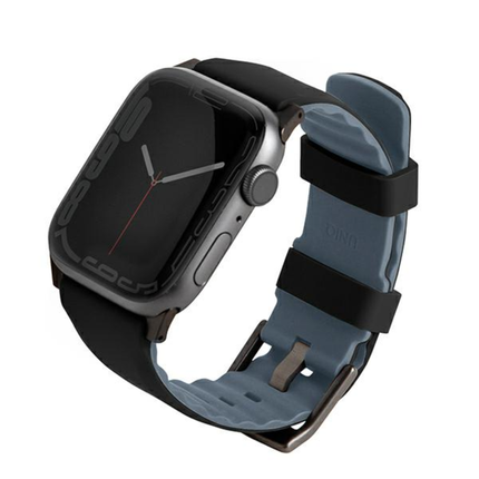 Uniq Linus AiroSoft Silicone Waterproof Sports Strap for Apple Watch 49mm 45mm 44mm 42mm with Secure Locking System
