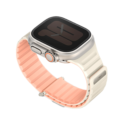 Uniq Revix Evo Reversible Magnetic Strap for Apple Watch 49mm 45mm 44mm 42mm Premium Dual-Color Soft Silicone Band
