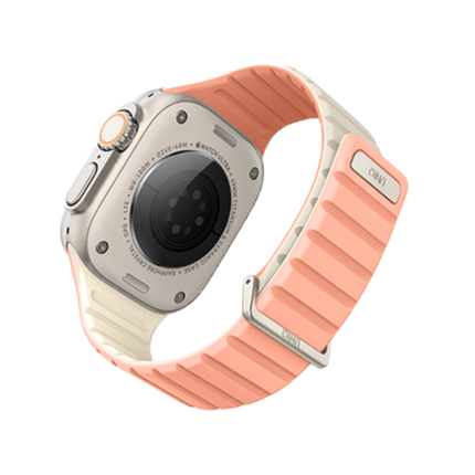 Uniq Revix Evo Reversible Magnetic Strap for Apple Watch 49mm 45mm 44mm 42mm Premium Dual-Color Soft Silicone Band