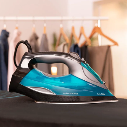Cecotec Fast&Furious 5055 Pro Steam Iron 3100W High Capacity Ceramic Soleplate Smart Garment Iron with Anti-Drip and Auto Shut-Off