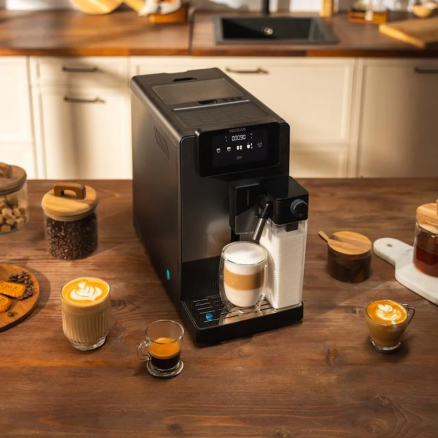 Cecotec Cremmaet Latte Fully Automatic Coffee Machine 1350W Espresso Maker with 19-Bar Pressure Auto Milk System and 5 Grinding Levels Cecotec Cremmaet Latte Fully Automatic Coffee Machine 1350W Espresso Maker with 19-Bar Pressure Auto Milk System and 5 Grinding Levels