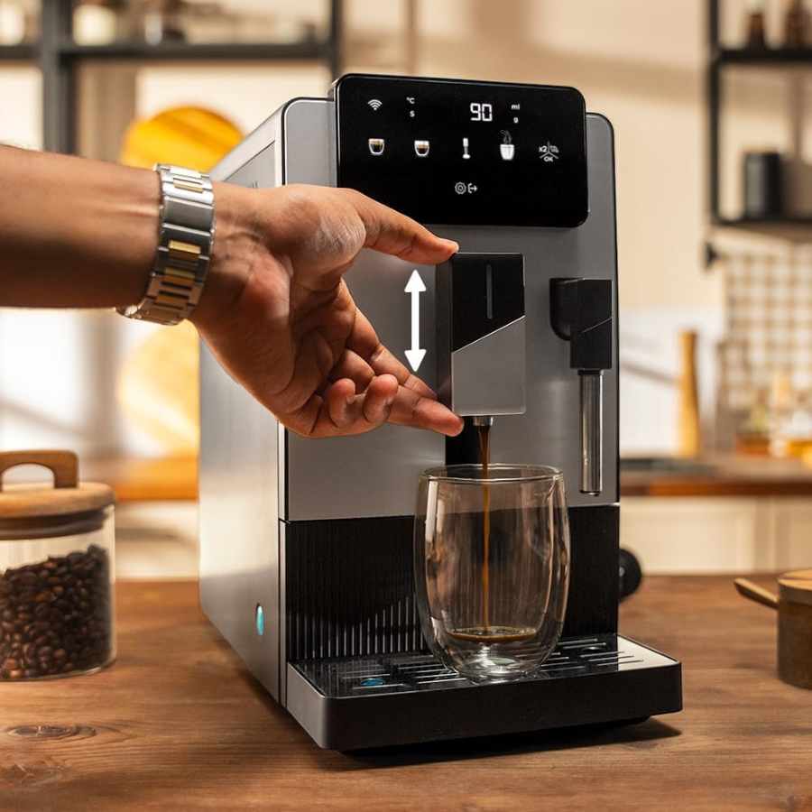Cecotec Cremmaet Latte Fully Automatic Coffee Machine 1350W Espresso Maker with 19-Bar Pressure Auto Milk System and 5 Grinding Levels Cecotec Cremmaet Latte Fully Automatic Coffee Machine 1350W Espresso Maker with 19-Bar Pressure Auto Milk System and 5 Grinding Levels