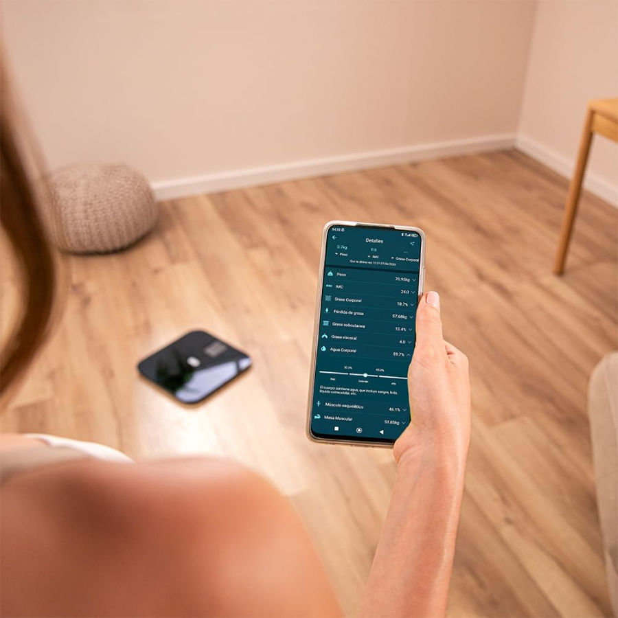ميزان جسم ذكي سيكوتيك سيرفيس بريسيشن هيلثي سمارت بتحليل 25 مؤقراً حيوياً مع بلوتوث وتطبيق هاتف وشاشة رقمية ميزان جسم ذكي سيكوتيك سيرفيس بريسيشن هيلثي سمارت بتحليل 25 مؤقراً حيوياً مع بلوتوث وتطبيق هاتف وشاشة رقمية